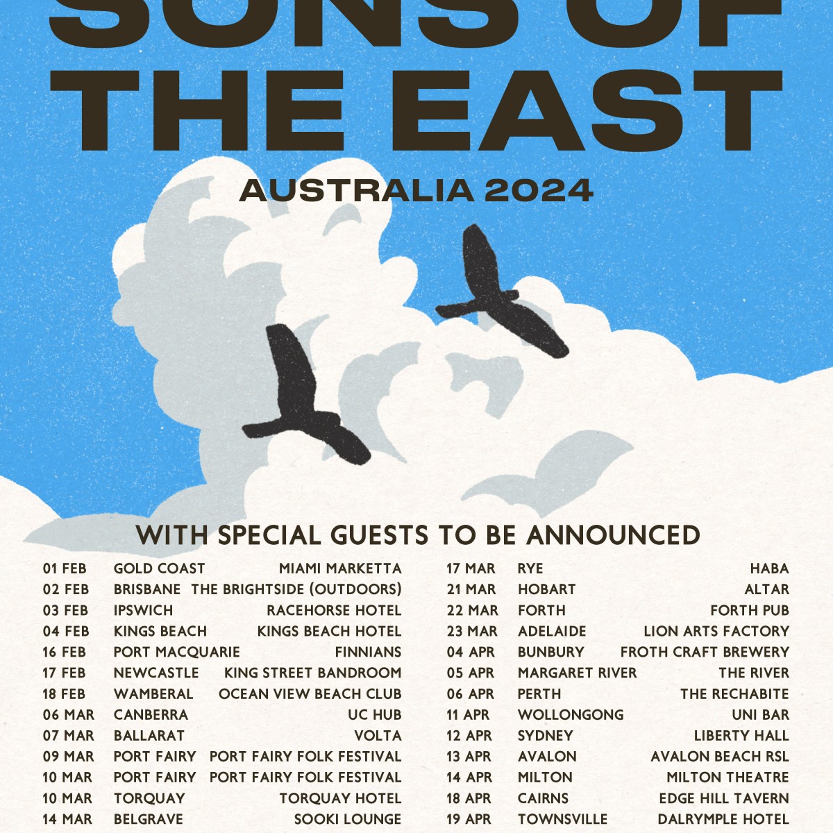 SONS OF THE EAST 2024 AUS TOUR — The Rechabite